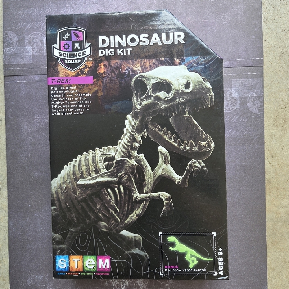 Stem Dinosaur Dig Kit Science Squad T-Rex!